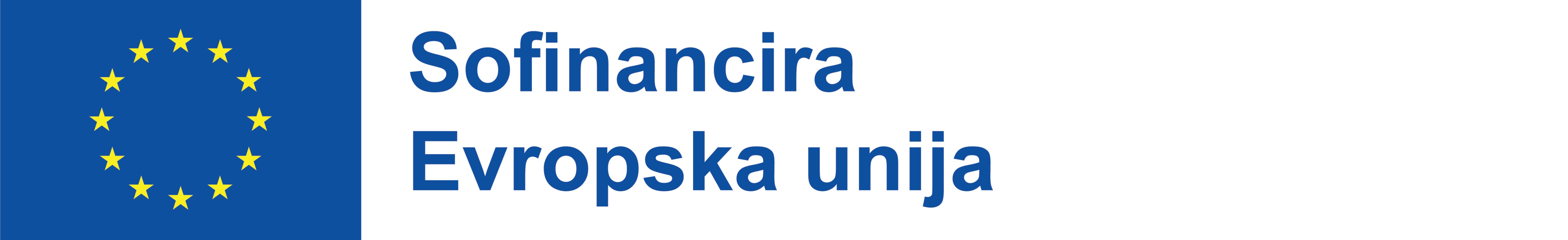 Emblem Evropske unije z izjavo Sofinancira Evropska unija